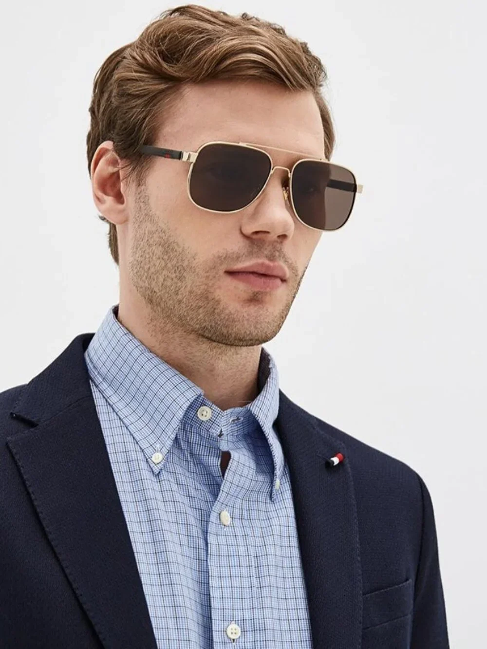 Gucci GG0422S 001 Square Sunglasses - Black\Grey